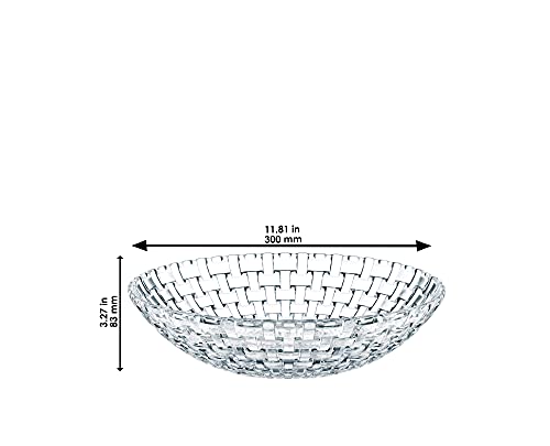 Nachtmann Bossa Nova Collection Crystal Bowl 11 Inch Glass Serving Bowl for Salads Fruit and Home Dcor Made of Clear Crystal Glass Dishwasher Safe - Image 3