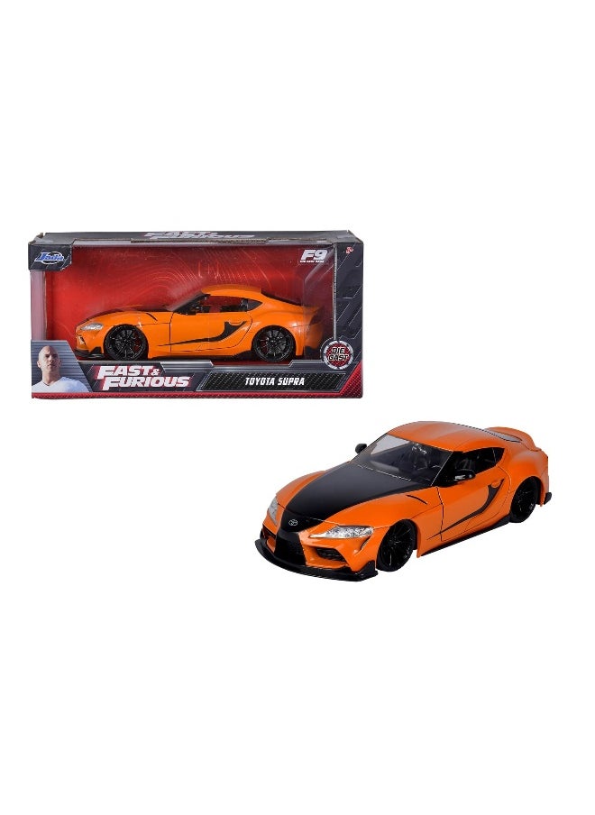 Fast & Furious - Jada F9 The Fast Saga Toyota Supra Car (1:24, Orange) - Image 1