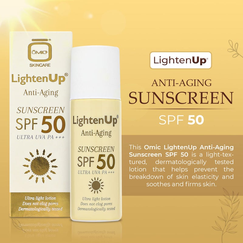OMIC LIGHTEN-UP LightenUp Anti-aging Sunscreen SPF 50 - Image 2