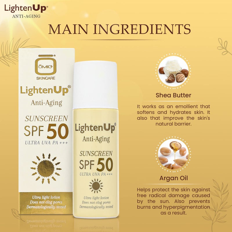 OMIC LIGHTEN-UP LightenUp Anti-aging Sunscreen SPF 50 - Image 3