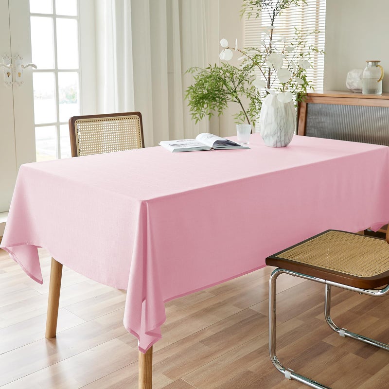 AUSSPVOCT Textured Tablecloth Rectangle 60x120 Water Resistant Spill-Proof Wipeable Table Cloth Wrinkle Free Fabric Dining Table Cover for Birthday Party Farmhouse Spring Kitchen Tablecloths - Image 2