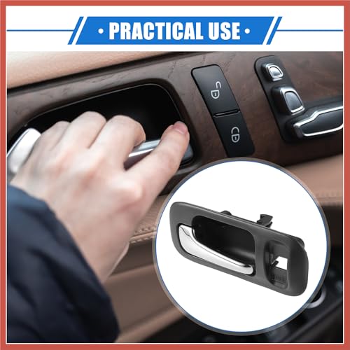 ACROPIX Automotive Front Left Driver Side Interior Door Handle Compatible for Honda CR-V 1997-2001 for Honda Odyssey 1995-1998, Durable Plastic Gray Car Parts - Image 2