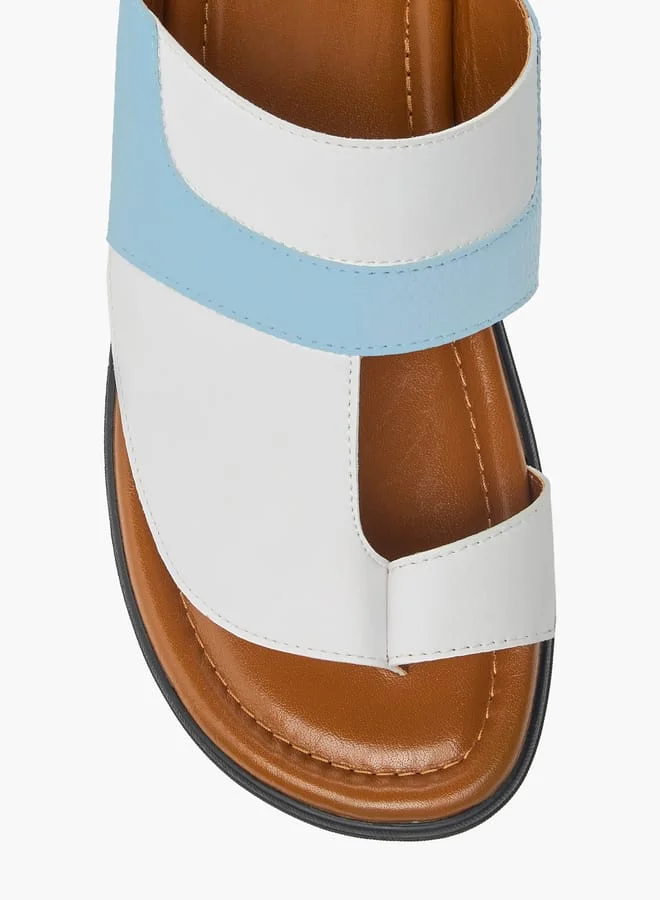 LBL by Shoexpress Men Textured Slip-On Arabic Sandals Ramadan Collection