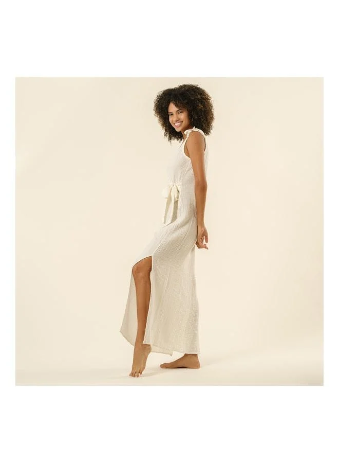 Zsa Zsa Zsu  Proti Wrap Dress - Ecru. for Women | Best Price UAE