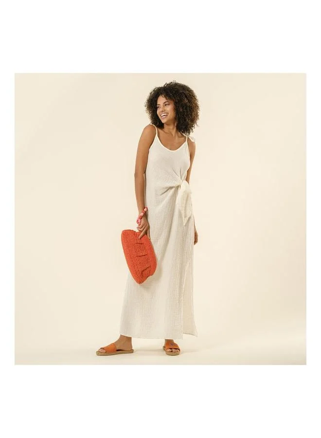 Proti Wrap Dress - Ecru.