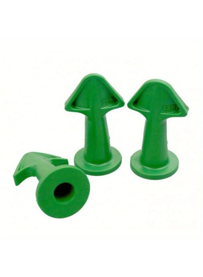 Green Silicone Sealant Filler Nozzle Applicator Scraper Set 3pcs Multi Functional Smooth Finish Bathroom Tile Joint Cleaning Tools No Electricity Needed - Image 1