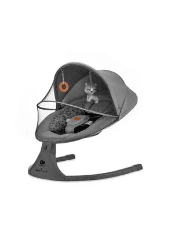 Kinderkraft 2in1 Lumi 2 Electric Rocker Bouncer - Dark Grey - Image 2