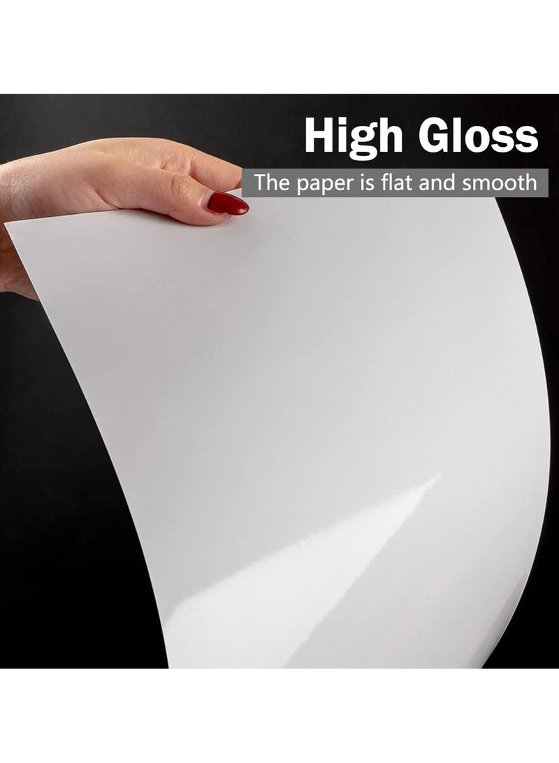 ECVV 5R Glossy Photo Paper 260gsm RC Premium Inkjet Print Paper, 127x178mm (5x7 Inch) Waterproof, High-Resolution, Instant Dry, Double-Sided Printing | 100 Sheets Pack - Image 2