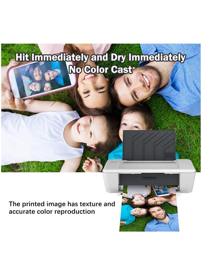 ECVV 5R Glossy Photo Paper 260gsm RC Premium Inkjet Print Paper, 127x178mm (5x7 Inch) Waterproof, High-Resolution, Instant Dry, Double-Sided Printing | 100 Sheets Pack - Image 4