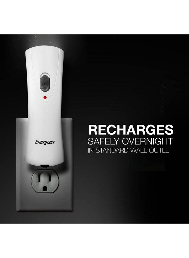 Energizer Weatheready Rechargeable LED Flashlight, Emergency Flashlight for Hurricane Supplies and Survival Kits, Flash Light with Convenient Plug-in Design, Pack of 1 - Image 3