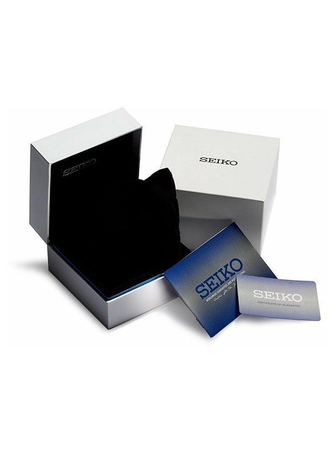 Seiko ساعة يد أوتوماتيكية للرجال من الفولاذ المقاوم للصدأ على شكل دائري تناظري SNKK71K1 - 38 مم - Image 4