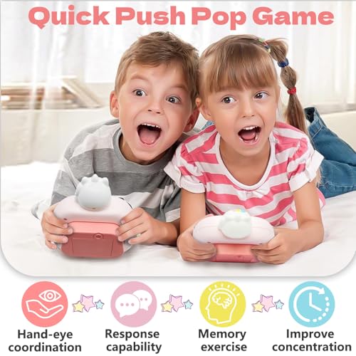 Intoypad Unicorn Pop Fidget Game Toys Light Up Fidget Toy with 1 Min AutoOff Electric Pop Bubble Game Controller Handheld Puzzle Game Sensory Toys Birthday for Kids Girls - Image 5