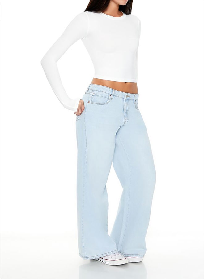 FOREVER 21 Mid-Rise Baggy Jeans - Image 3