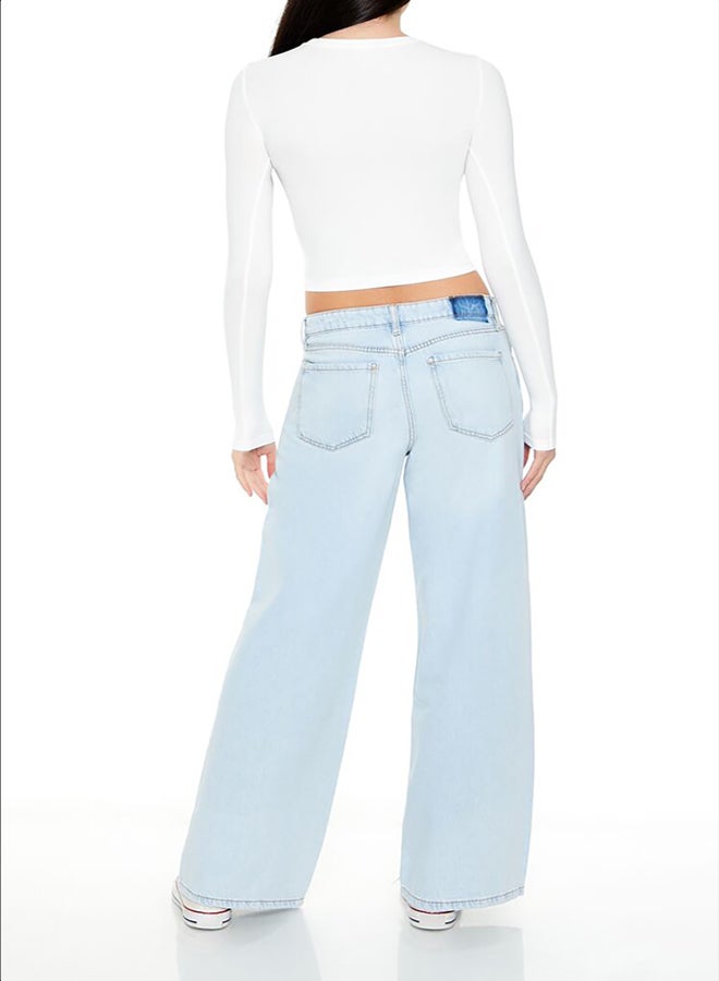 FOREVER 21 Mid-Rise Baggy Jeans - Image 4