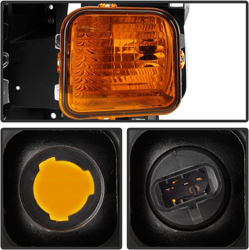 ACANII Replacement Headlights for 2006-2010 Hummer H3 & H3T - Left & Right Pair - Image 4