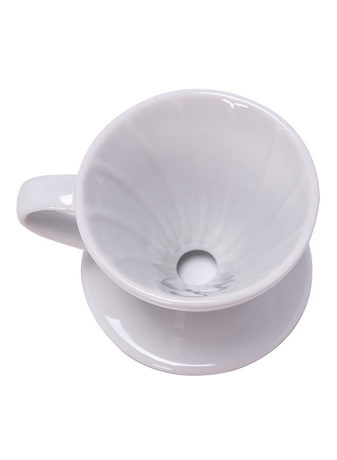 Ceramic Coffee Dripper White - Image 2