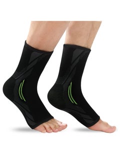 Excefore Ankle Brace Compression, 1 Pair Ankle Sleeve for Sprained Ankle, Injury Recovery, Joint Pain, Achilles Tendonitis Support, Plantar Fasciitis Sock Reduce Swelling  (M)  - Image 1