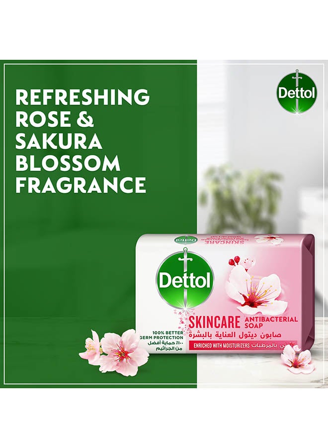 Dettol Skincare Anti-Bacterial Bathing Soap Bar Rose And Sakura Blossom Fragrance 120grams - Image 5