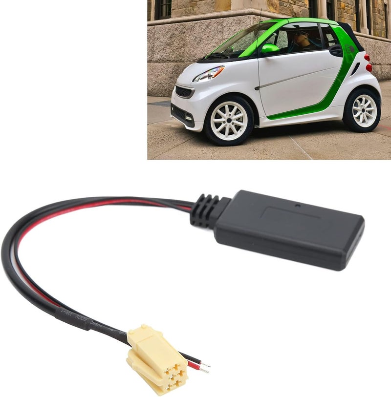 woobles Wireless Audio Adapter Cable, Car Wireless Stereo Radio Adapter Bluetooth AUX IN Cable Replacement for 451 2007‑ - Image 4