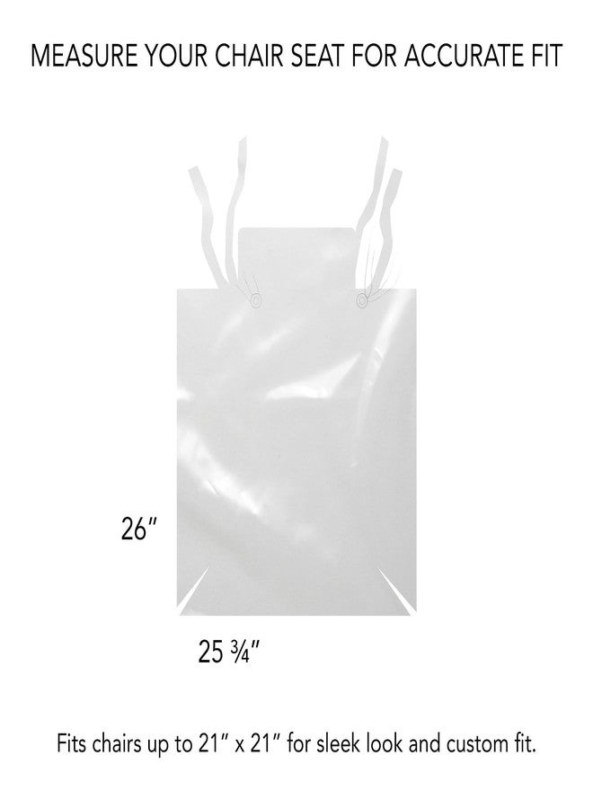 LAMINET Vinyl Chair Protectors, Clear, 26X253/4-Inch, Fits Chairs up to 21x21-Inch, Set of 2 - Image 3