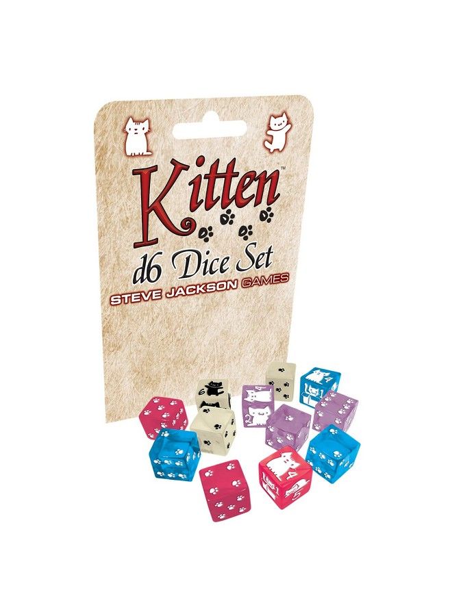 STEVE JACKSON GAMES Kitten D6 Dice Set ; 12 Pcs ; 16Mm Sixsided ; Pearlized Dice ; Tabletop Roleplaying Games ; Rpg ; From Steve Jackson Games - Image 2