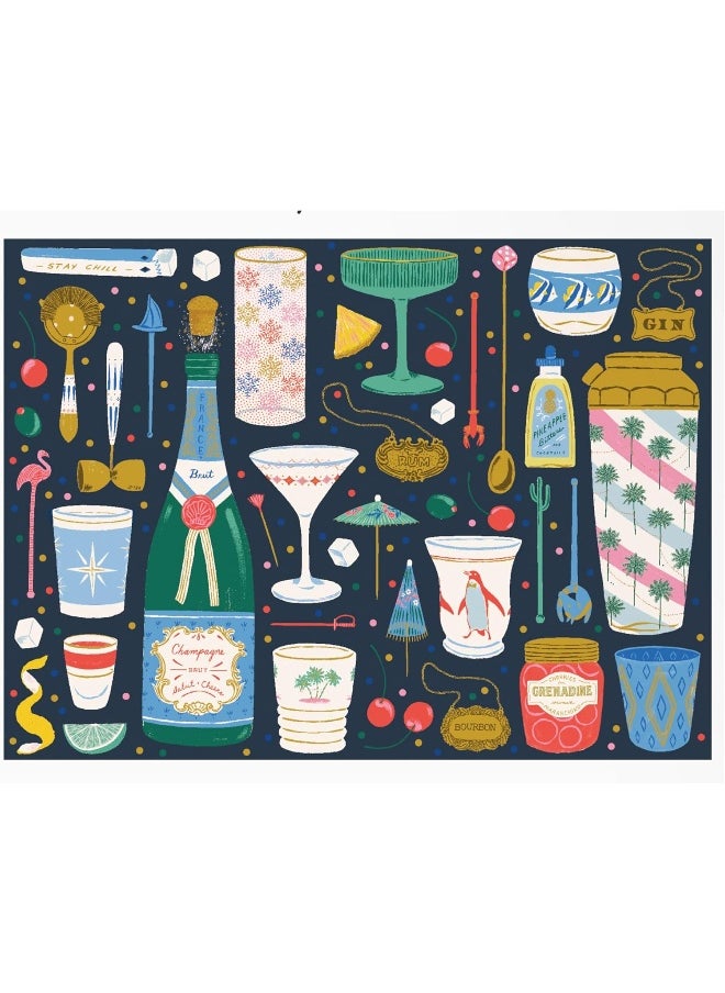 Galison Merry Mixer 1000 Piece Foil Puzzle  - Image 3