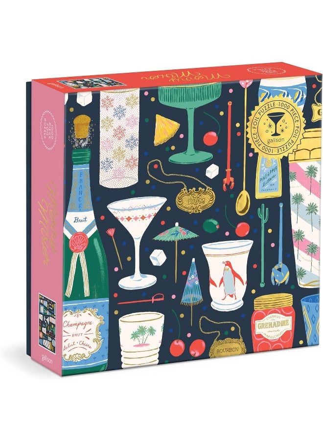 Galison Merry Mixer 1000 Piece Foil Puzzle  - Image 4