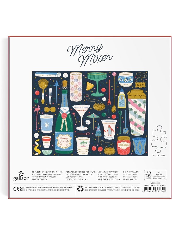 Galison Merry Mixer 1000 Piece Foil Puzzle  - Image 5