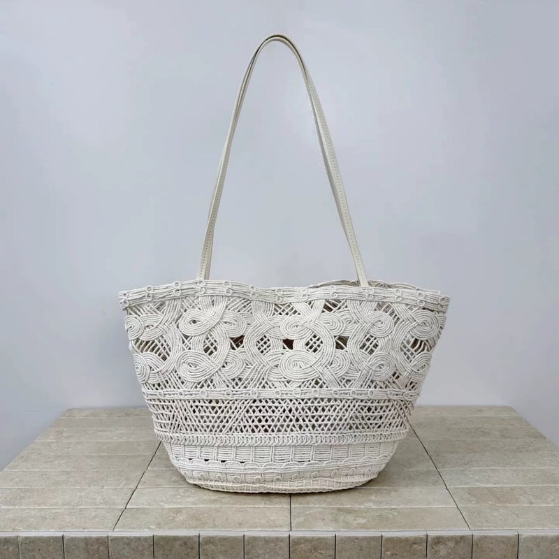 Handwoven Rope Hobo Shoulder Bag for Women 2026 - Image 1