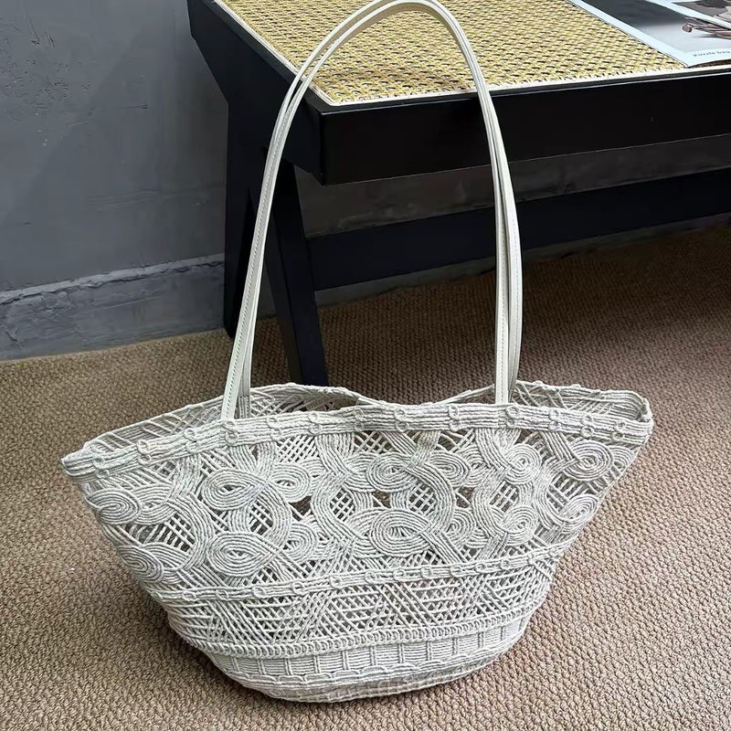 Handwoven Rope Hobo Shoulder Bag for Women 2026 - Image 4