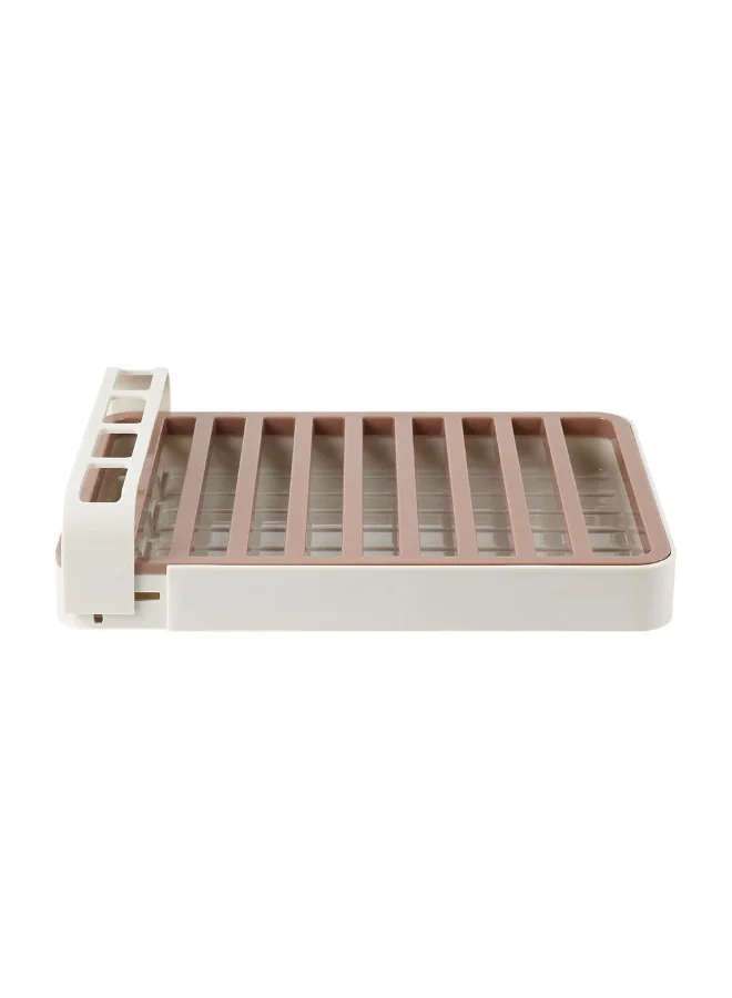 DANUBE HOME Danube Home Mocha Dish Rack 38 X 28 X 4.3 Cm Abs Dish Rack Dish Drainer For Kitchen Sink Home Dining - Multi Color