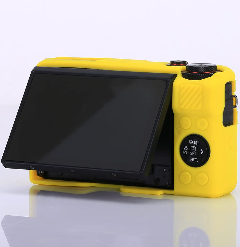 Yisau G7X / G7X Mark II Camera Silicone Case, Ultra Thin Lightweight Rubber Soft Silicone Case Bag Cover for Canon PowerShot G7X / G7X Mark II with Microfiber Cloth - Yellow - Image 5