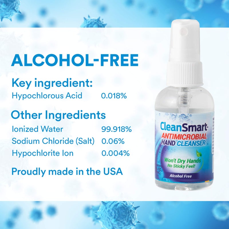 CleanSmart Skin & Hand Cleanser, 2 Ounce Spray Bottle (Pack of 3) Alcohol-Free Safe Cleanser - Image 3
