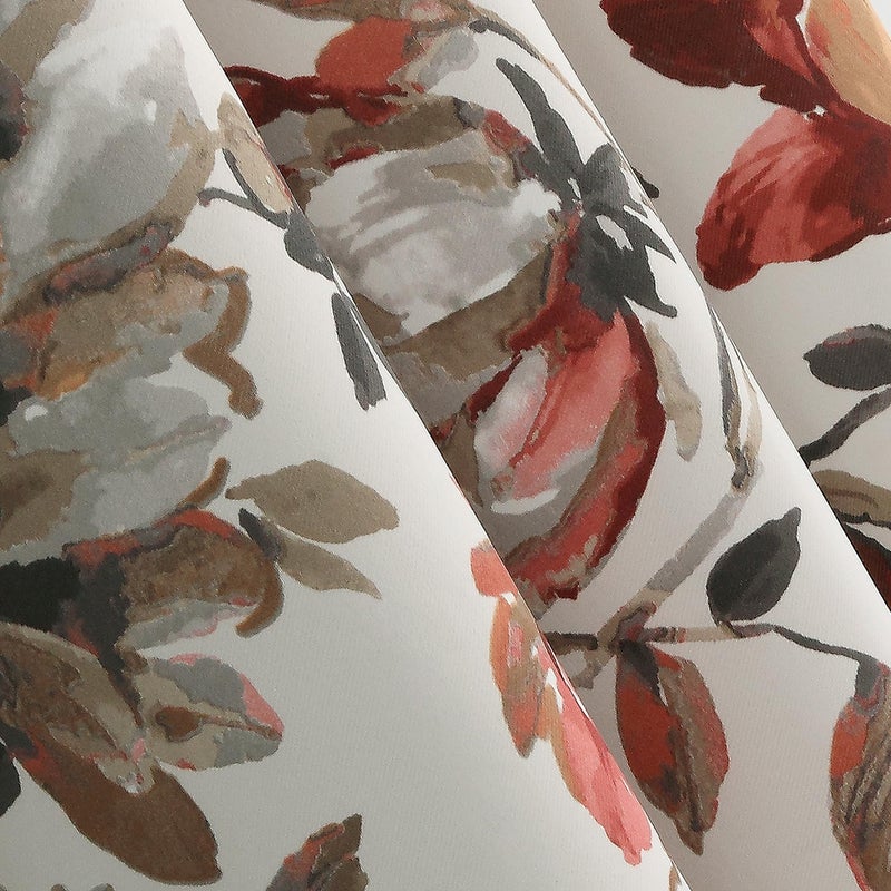 Sun Zero Irma Vintage Floral Blackout Grommet Curtain Panel, 40" x 84", Stone - Image 3