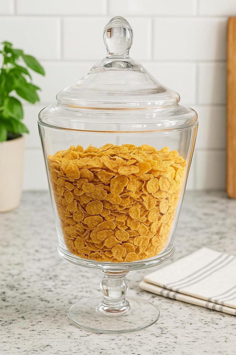 B&D Decorative Glass Jar with Lid - Image 2