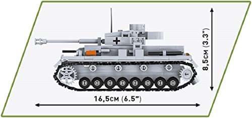 COBI مجموعة COBI التاريخية دبابة بانزر IV AUSF. G من الحرب العالمية الثانية للأطفال من كلا الجنسين - Image 4