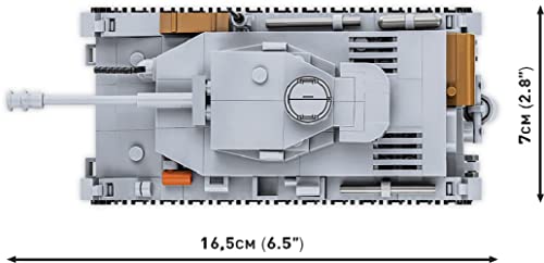 COBI مجموعة COBI التاريخية دبابة بانزر IV AUSF. G من الحرب العالمية الثانية للأطفال من كلا الجنسين - Image 3
