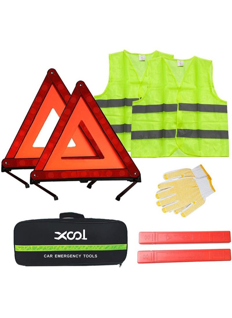 XOOL 5-Pieces Car Emergency Road Side Kits for Use Roadside Breakdowns Emergencies XL-A0538  - Image 1