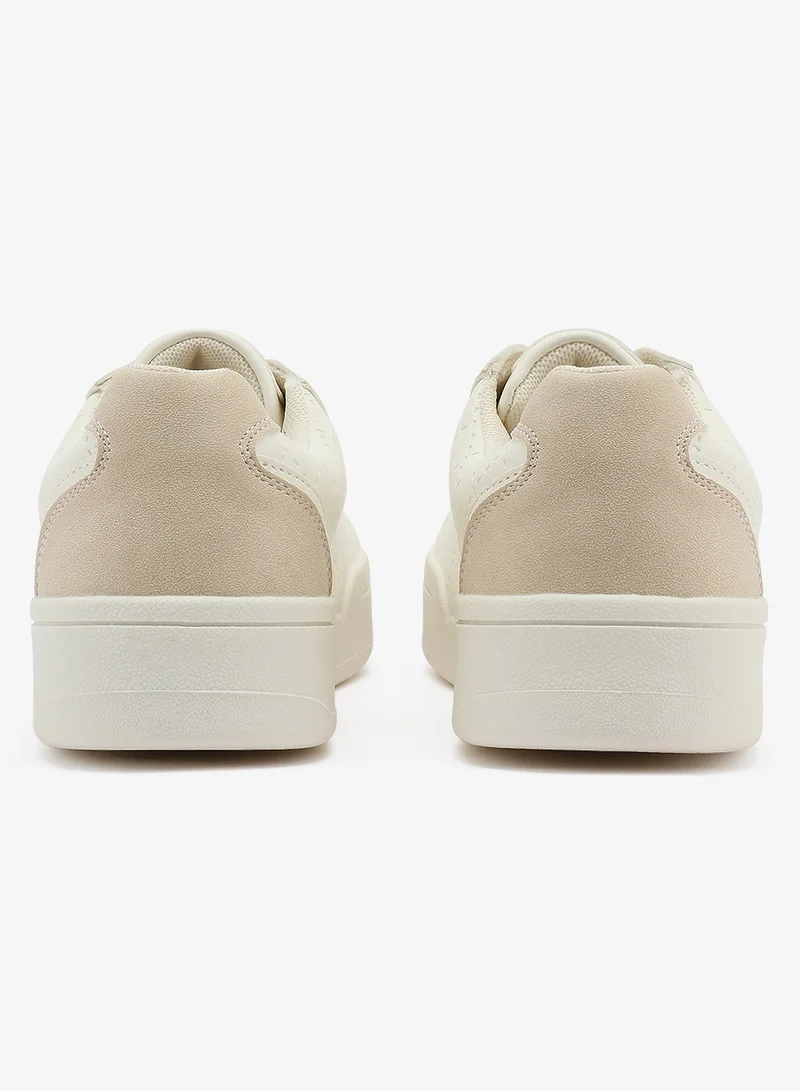 U.S. Polo Assn. Women's White Low-Top Sneakers - Stylish Lace-Up Design Shoes, Perfect for Casual Outings