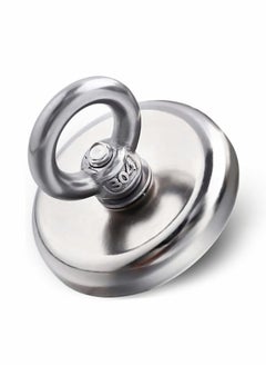 Y&D Super Strong Neodymium Fishing Magnets, 88lbs Pulling Force Rare Earth Magnet with Countersunk Hole Eyebolt, Dia 1.26 inch for Retrieving in River and Magnetic Fishing, 5 Pcs  - Image 2