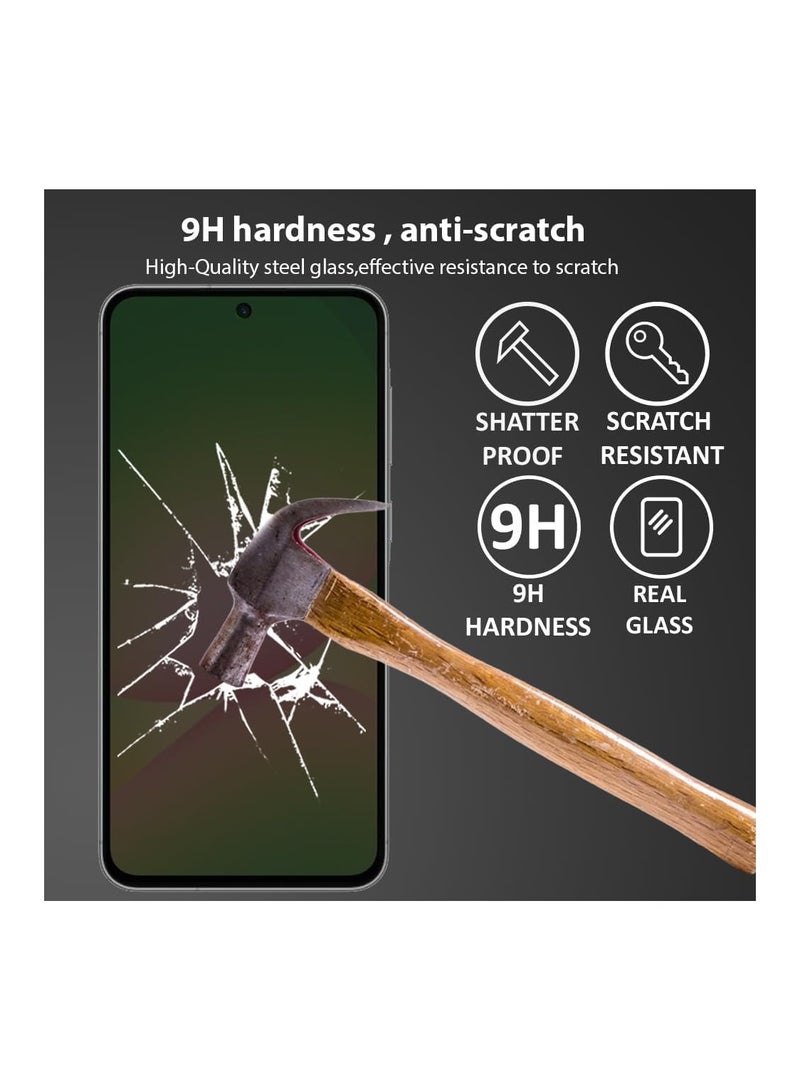 Samsung Galaxy A56 / A36 Full Privacy ESD Tempered Glass Screen Protection, Anti-Spy 9H Hardness, Full Cover Explosion-Proof Screen, [Case Friendly] [Bubble Free] - Black - Image 3