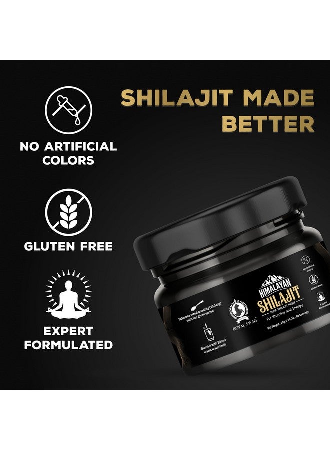 ROYAL SWAG Pure Himalayan Shilajit Resin For Men and Women 20 gram / 0.07 oz (80 Servings) With 1 Serving Spoon | Pure and Natural, No Artificial Colours, Expert Formulated and Gluten Free - Image 5