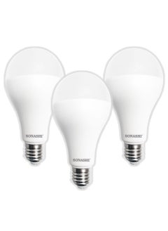 SONASHI Pack of 3 LED Bulb 15W (E-27) Screw Type SLB-015 