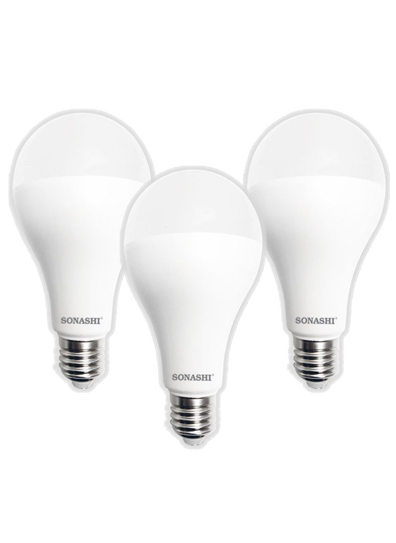 SONASHI Pack of 3 LED Bulb 15W (E-27) Screw Type SLB-015 