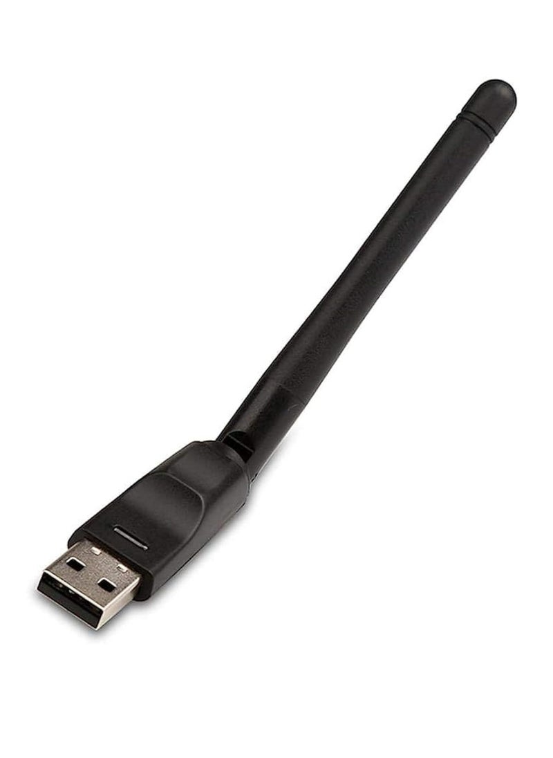 Generic USB WiFi Antenna With Wireless Adapter Black  - Image 1