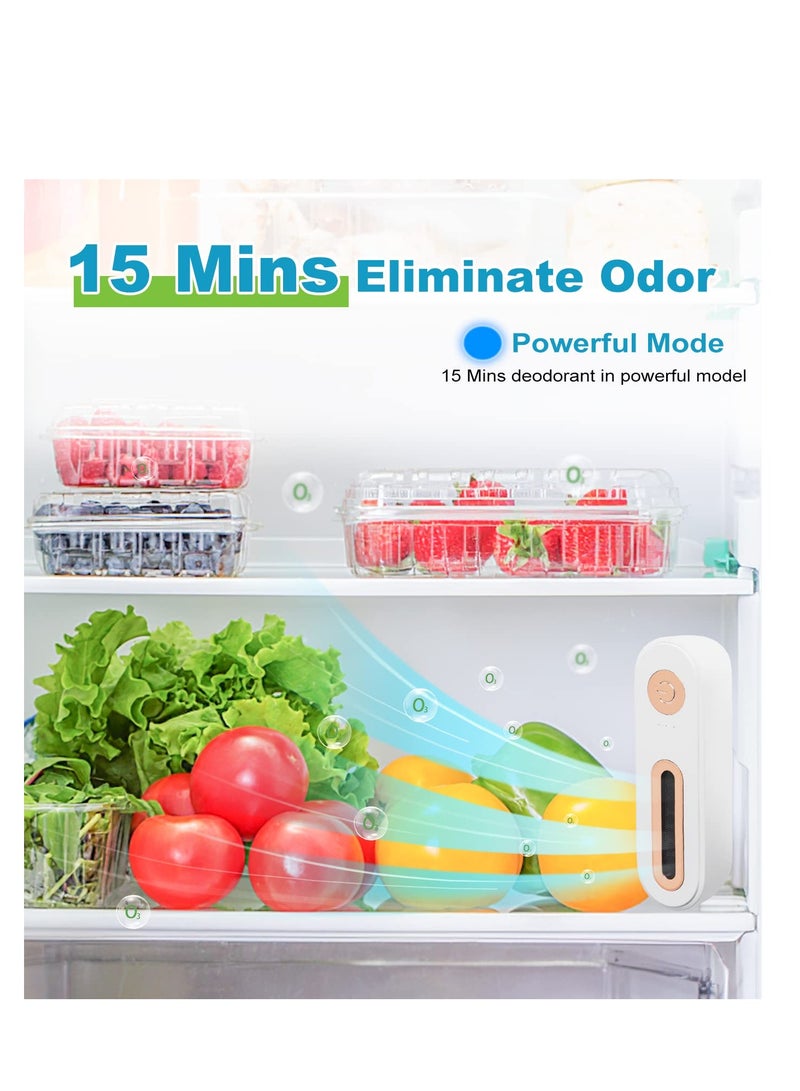 SYOSI Mini USB Fridge Deodorizer, Portable Rechargeable Refrigerator Deodorizer Reusable, Lasts Nature Refrigerator Deodorizer, Multipurpose Refrigerator Odor Eliminator for Fridge, Car, Closet, Wardrobe - Image 3