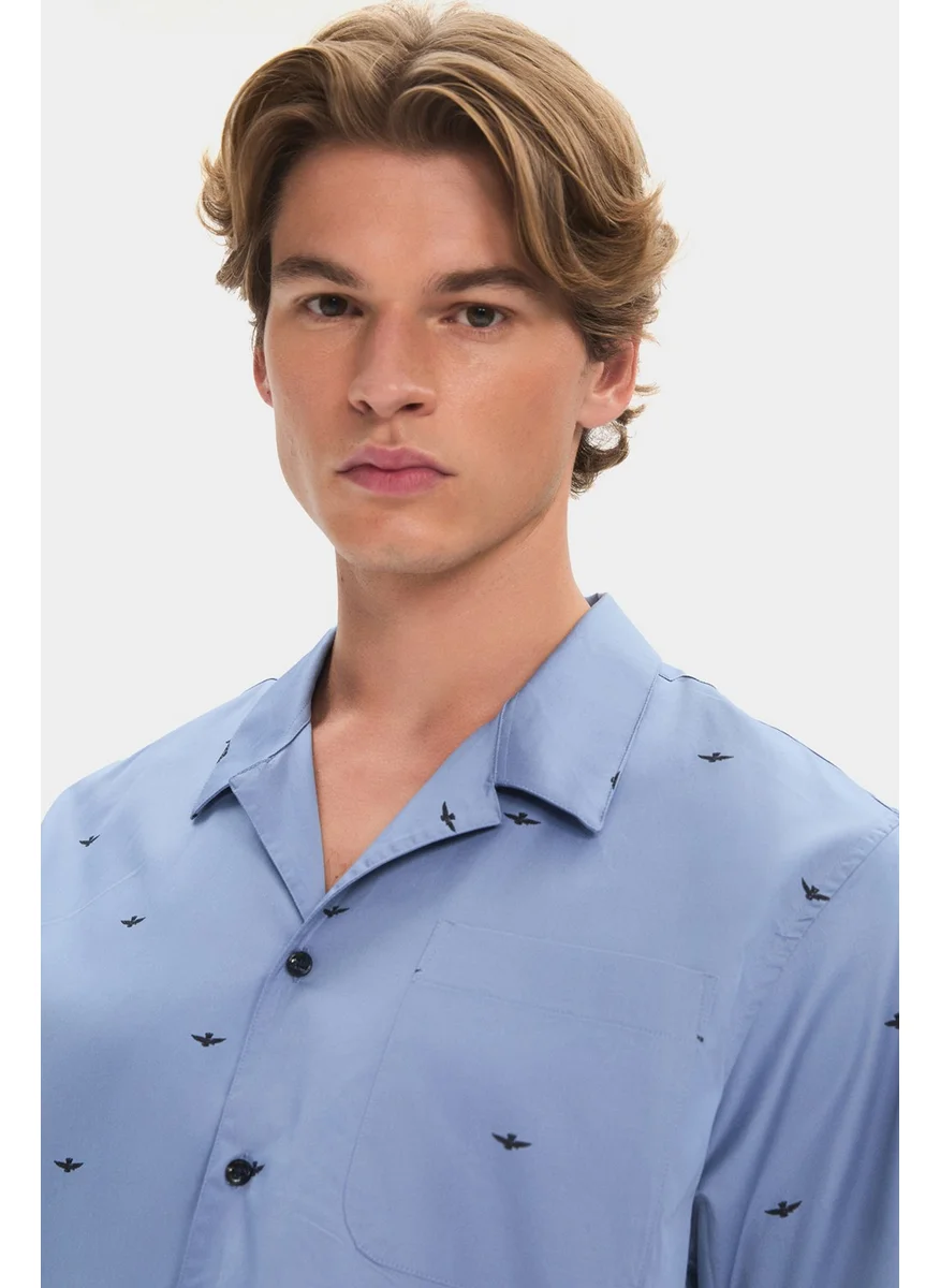 جون Exclusive Men's Short Sleeve Patterned Shirt