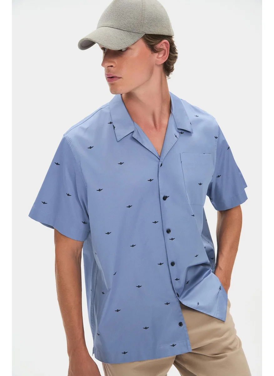 جون Exclusive Men's Short Sleeve Patterned Shirt
