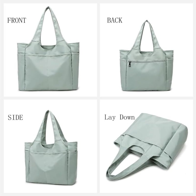 Voroly Tote Bag Women Casual Handbag Shoulder Bag Purses with Zipper and Pockets for Work School Gym Travel Shopping - Image 1