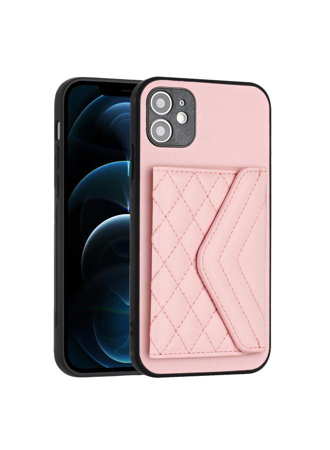 زبون جراب لهاتف iPhone 12 بنمط معيني وحقيبة بطاقات RFID مع حبل طويل - Image 3